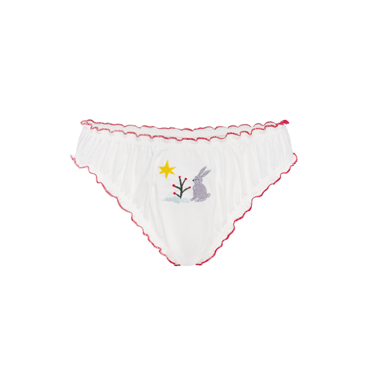 Tanga with 'Bunny' Embroidery