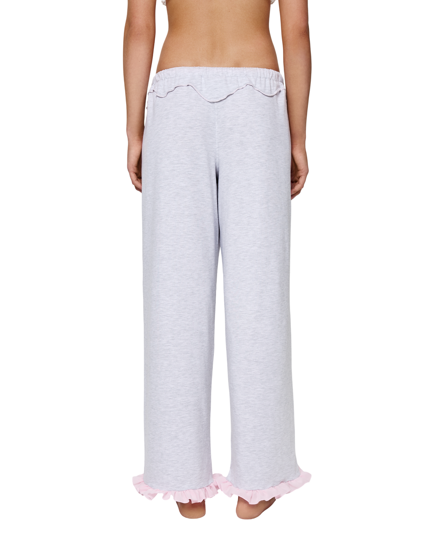 Pants with Heart and Swan in Grey