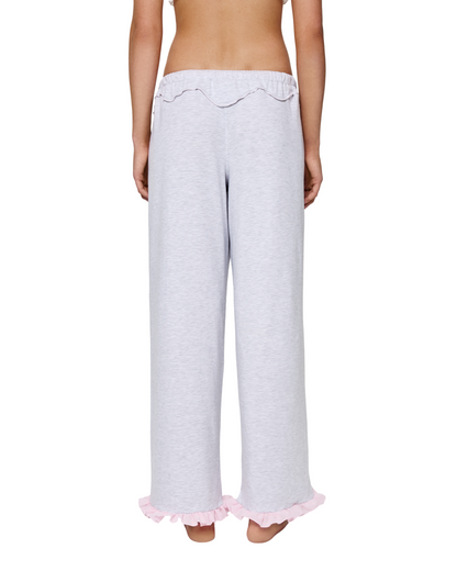 Pants with Heart and Swan in Grey