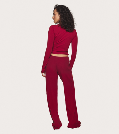 Pajama Pants in Burgundy