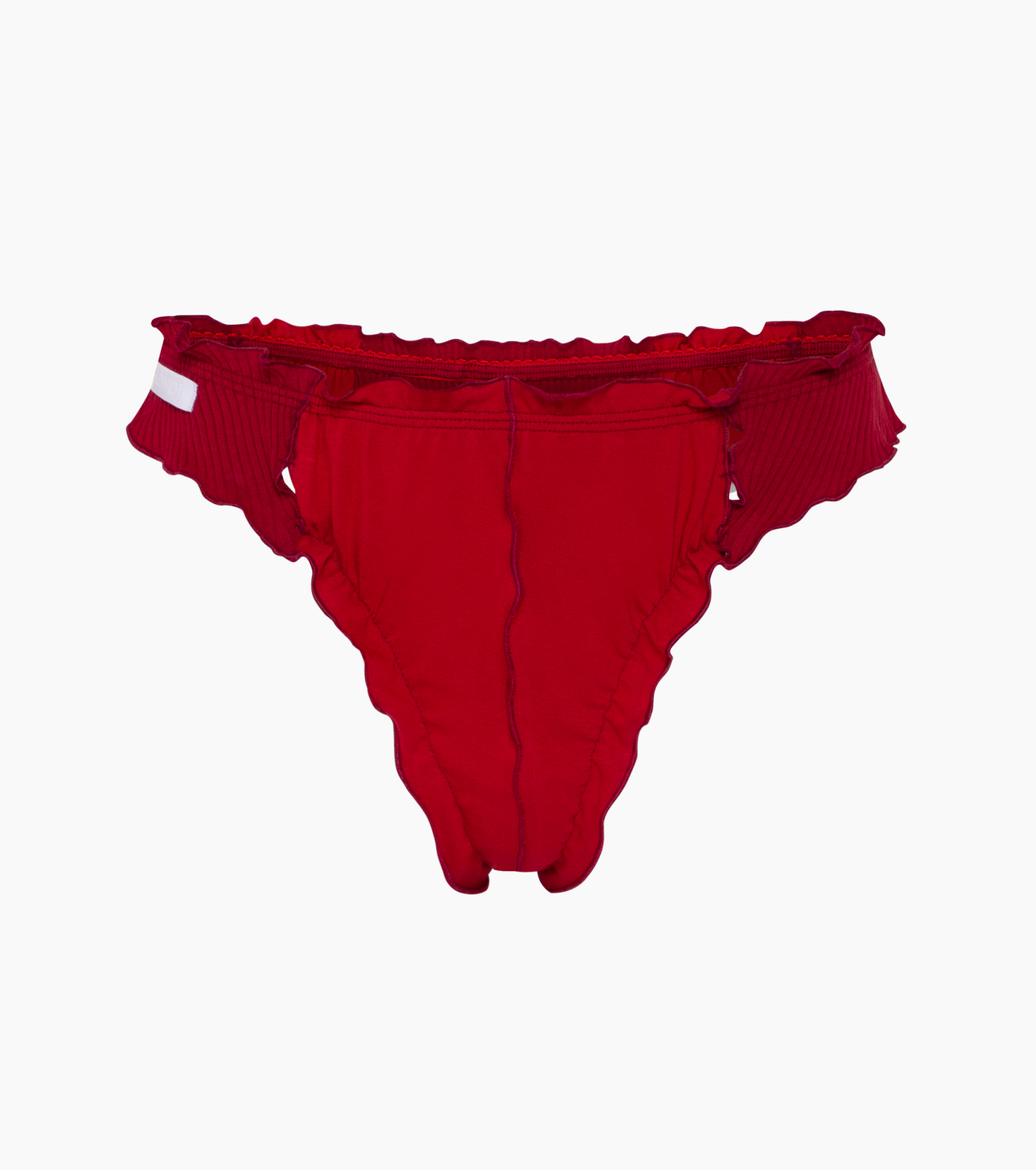 Wavy Thong in Burgundy