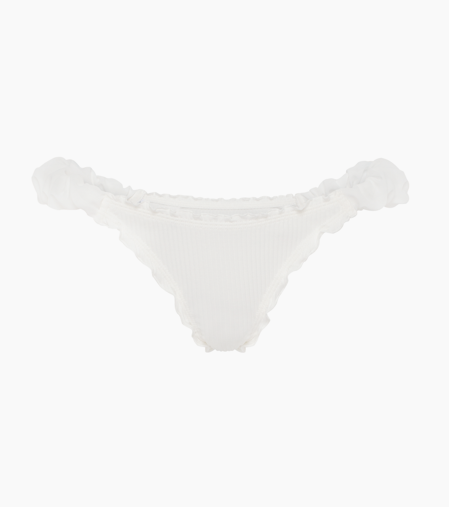 Tanga with Frills in White