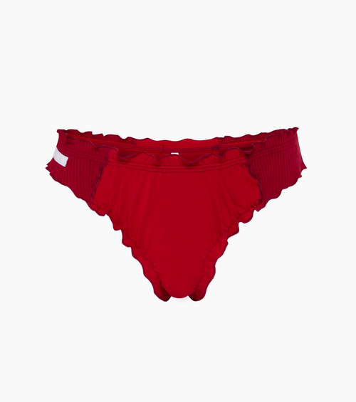 Wavy Tanga in Burgundy