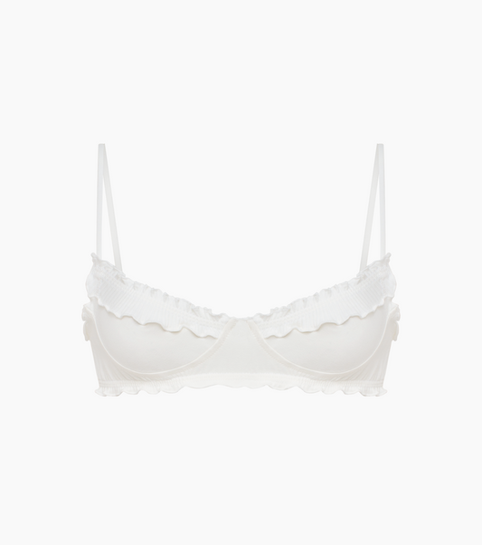 Wavy Bralette in White