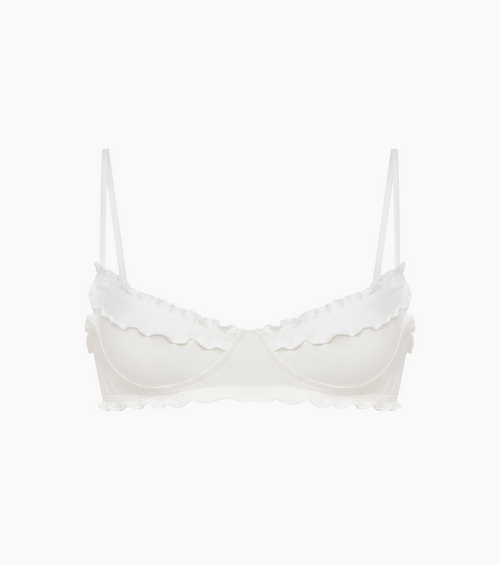 Wavy Bralette in White