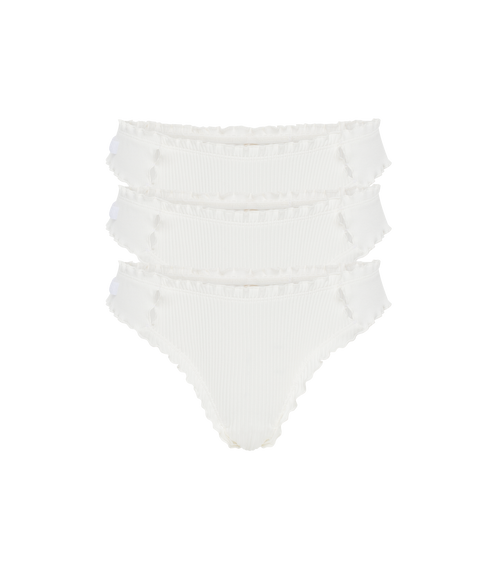 Tanga in White 3 Pcs Set