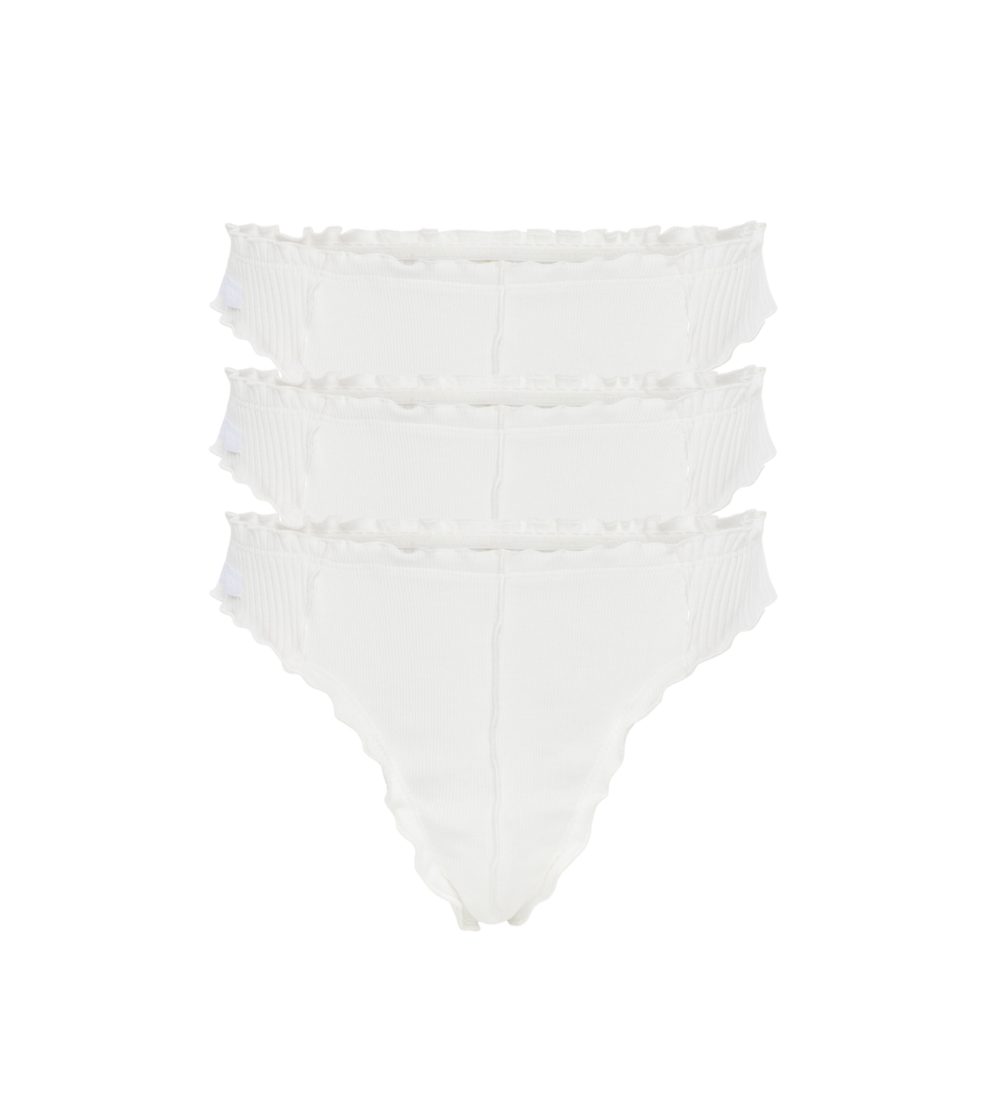 Thong in White 3 Pcs Set