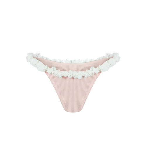 Tanga with Ruffles in Pink