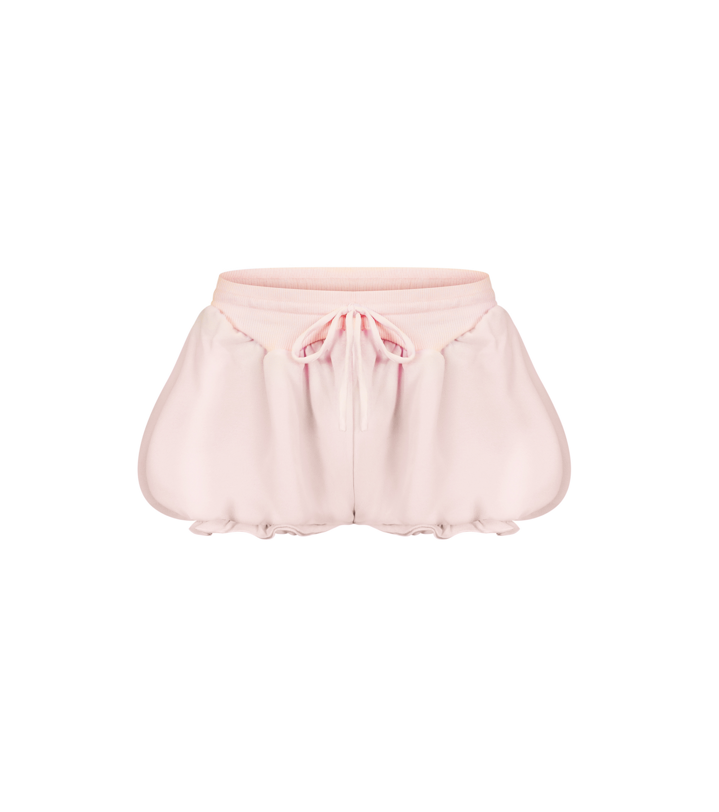 Micro Shorts with Ruffles in Pink