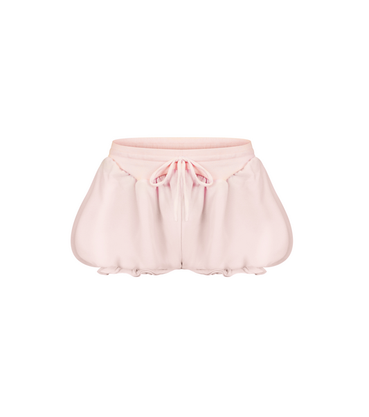 Micro Shorts with Ruffles in Pink