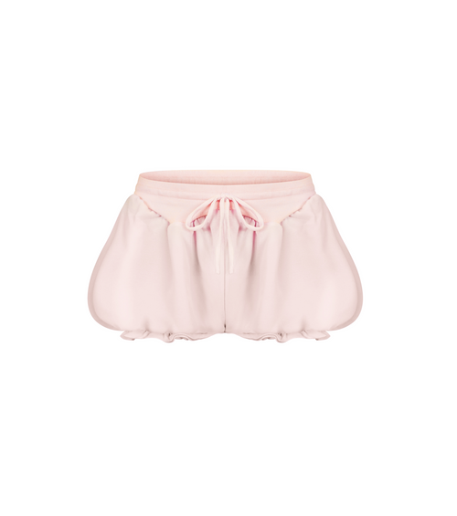 Micro Shorts with Ruffles in Pink