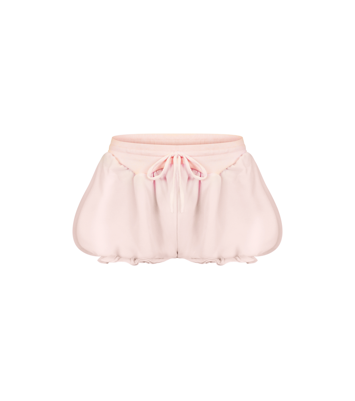 Micro Shorts with Ruffles in Pink