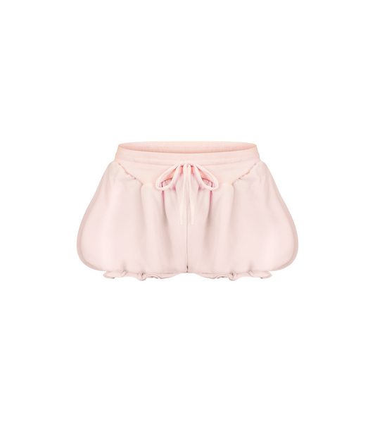 Micro Shorts with Ruffles in Pink