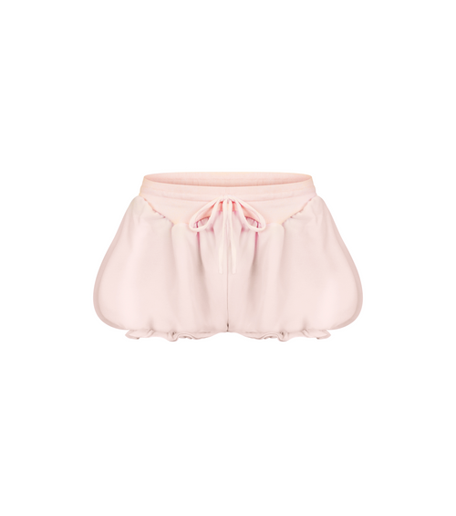 Micro Shorts with Ruffles in Pink