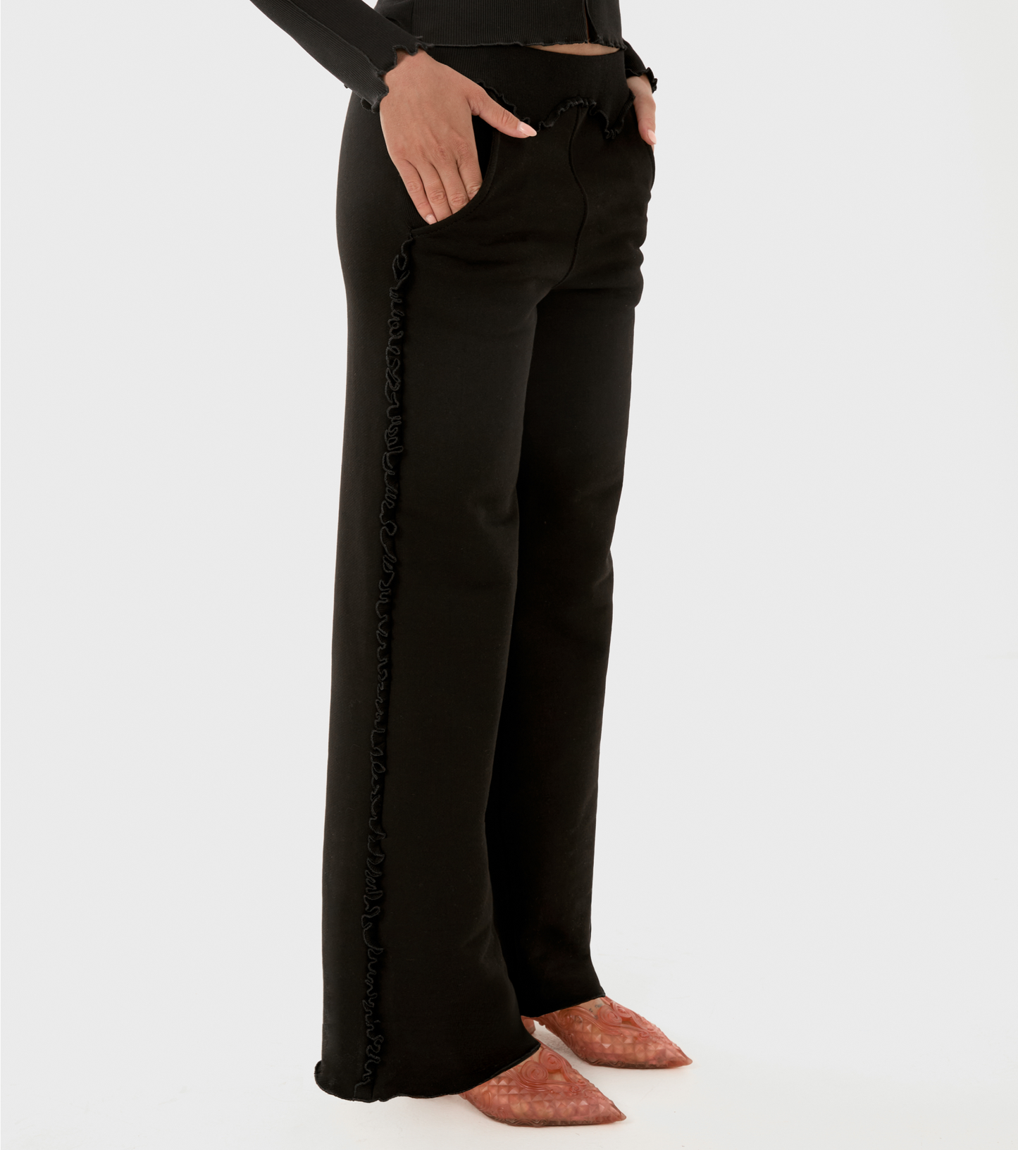 Wavy Pants in Black