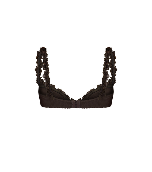 Bralette with Leaf in Brown