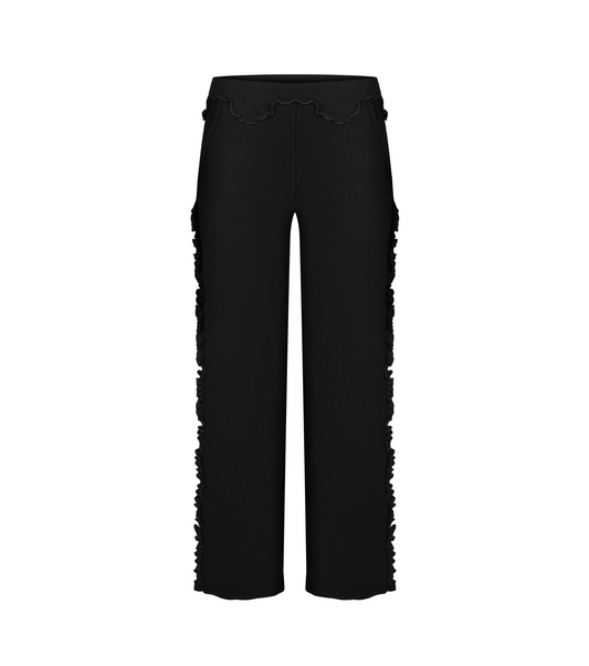 Wavy Pants in Black