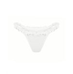 Tanga with Ruffles in White