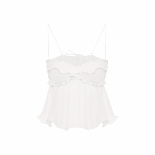 Top with Wave in White