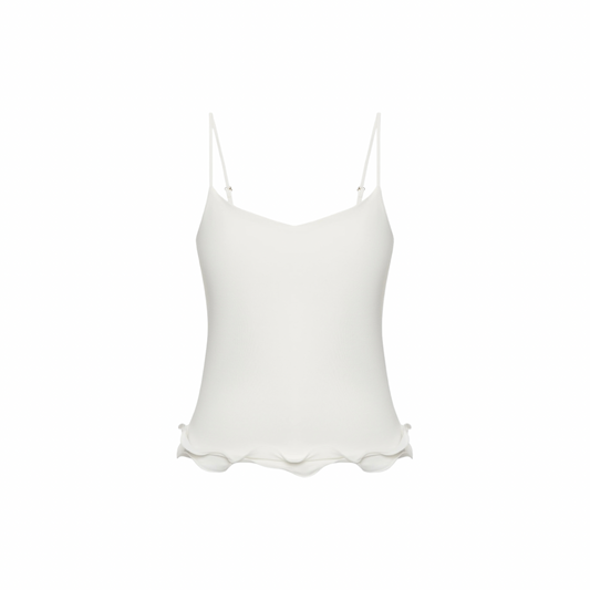 Double Tank with Waves in White