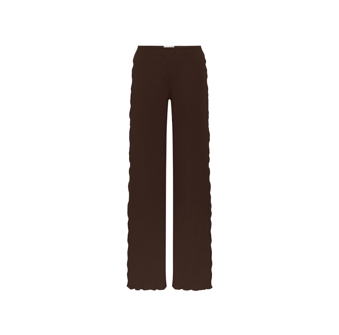 Brown pajama pants with relaxed fit