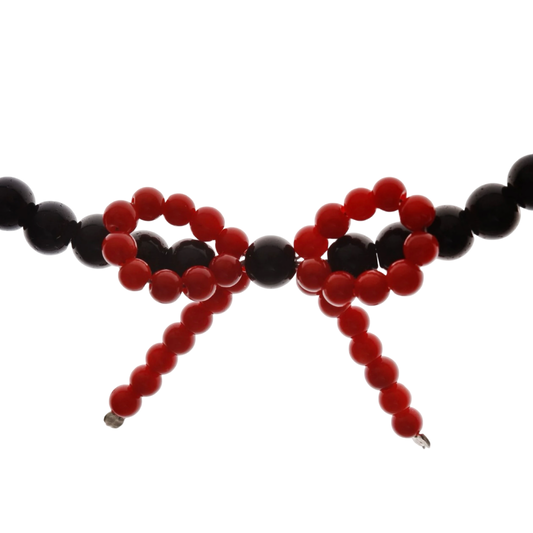 Necklace Biblioteque Red Bow