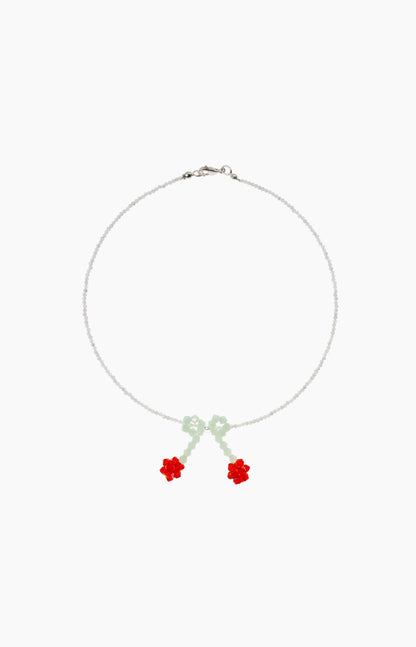 Necklace Red Cherry