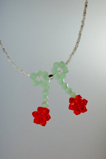 Necklace Red Cherry