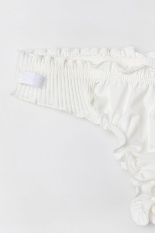 Wavy Tanga in White