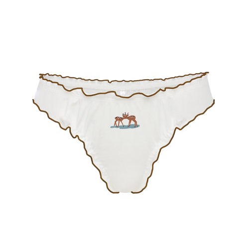 Tanga with 'Deer' Embroidery