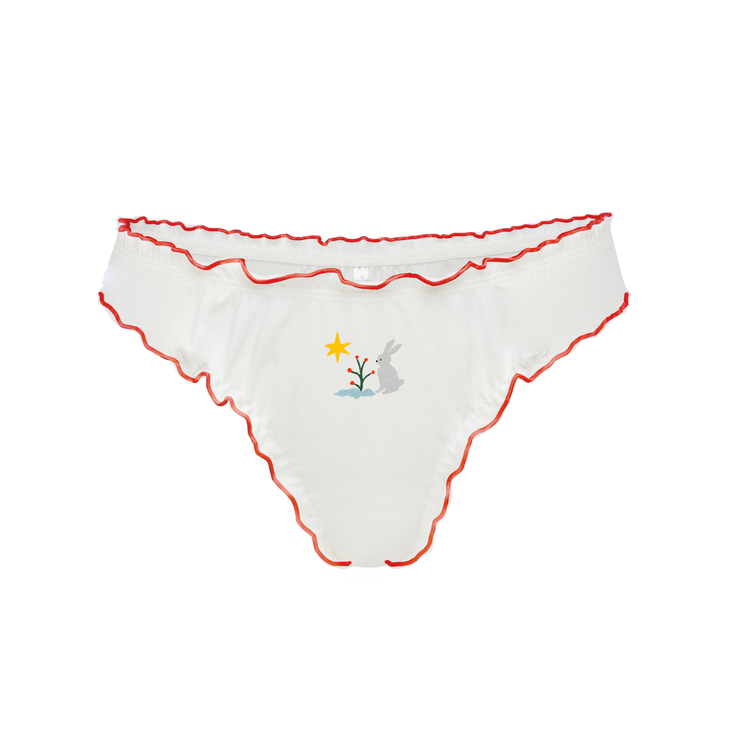 Tanga with 'Bunny' Embroidery