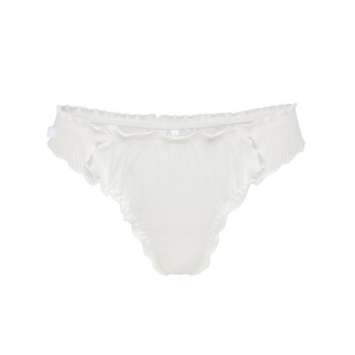 Wavy Tanga in White