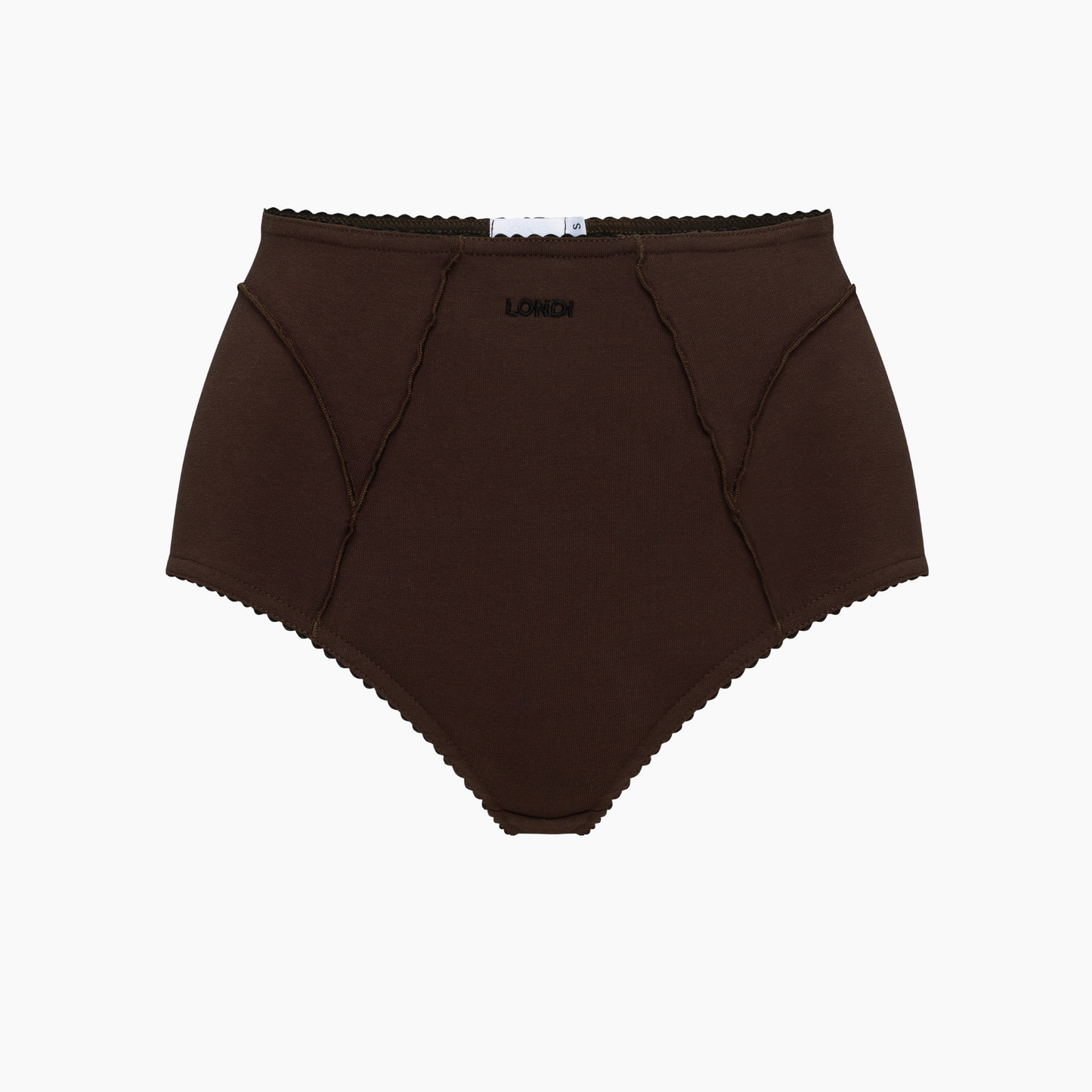 High-Waisted Briefs in Brown