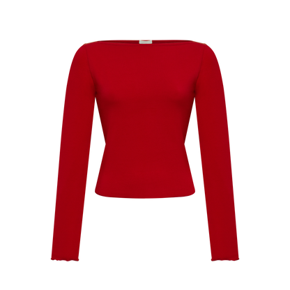 Basic Long-Sleeve in Burgundy