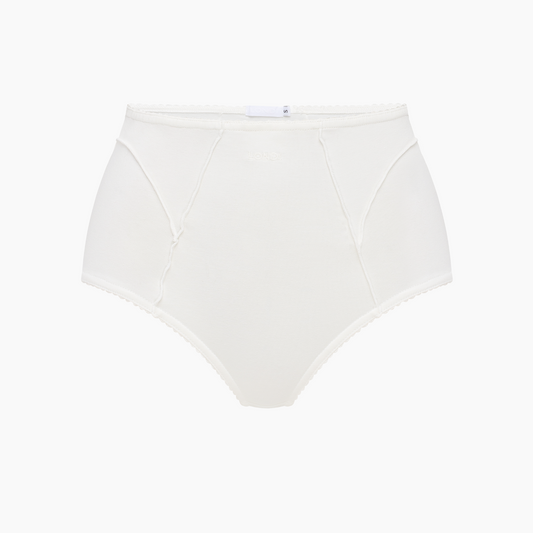 High-Waisted Briefs in White