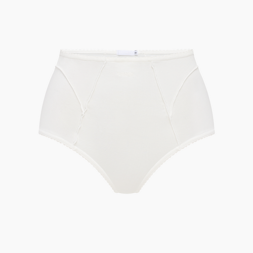 High-Waisted Briefs in White