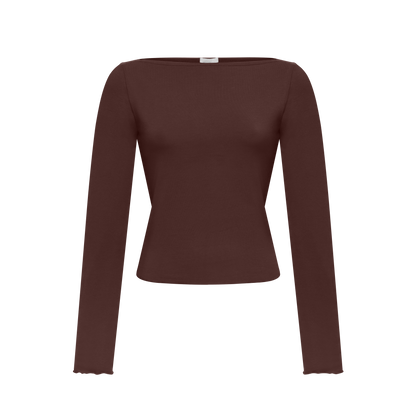 Basic Long-Sleeve in Brown