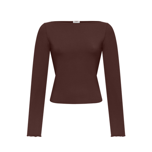 Basic Long-Sleeve in Brown