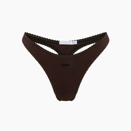Basic Thong in Brown