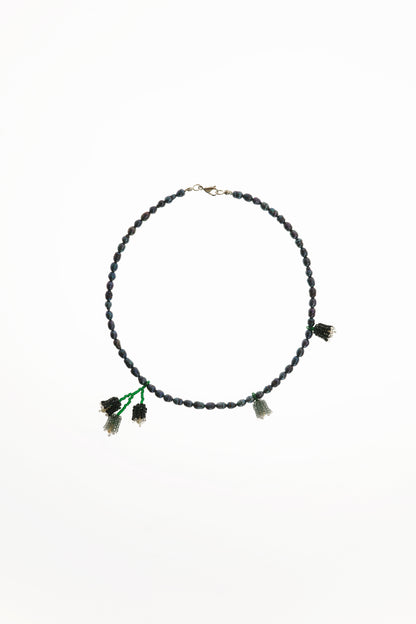 Necklace Black Bouquet