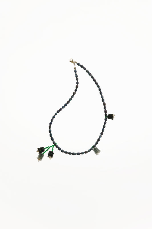 Necklace Black Bouquet