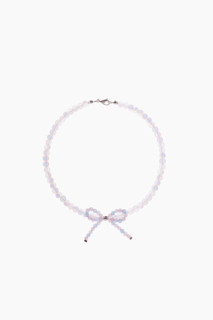 Necklace Moonstone Bow