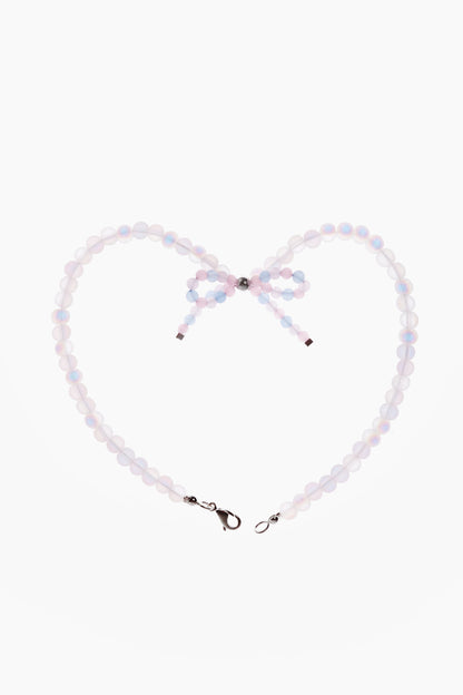 Necklace Moonstone Bow