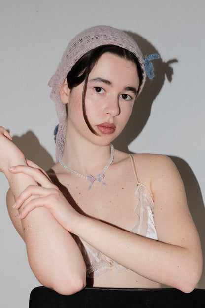 Necklace Moonstone Bow