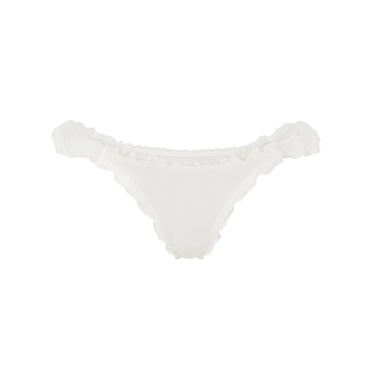Tanga with Frills in White