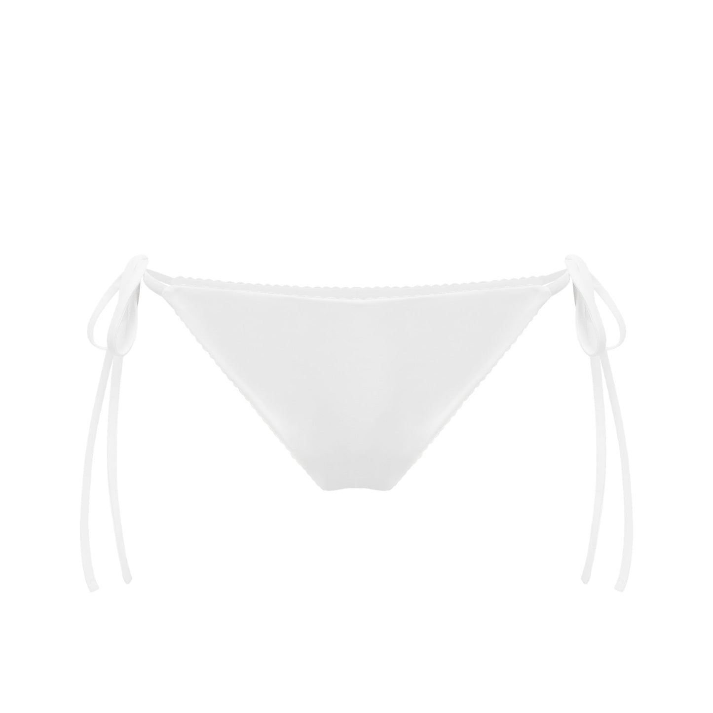 Bikini Bottoms with Ties in White