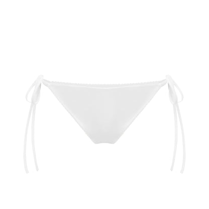 Bikini Bottoms with Ties in White