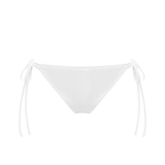 Bikini Bottoms with Ties in White