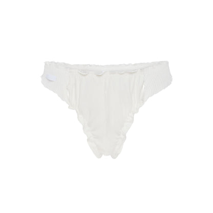 Iconic Wavy Thong in White