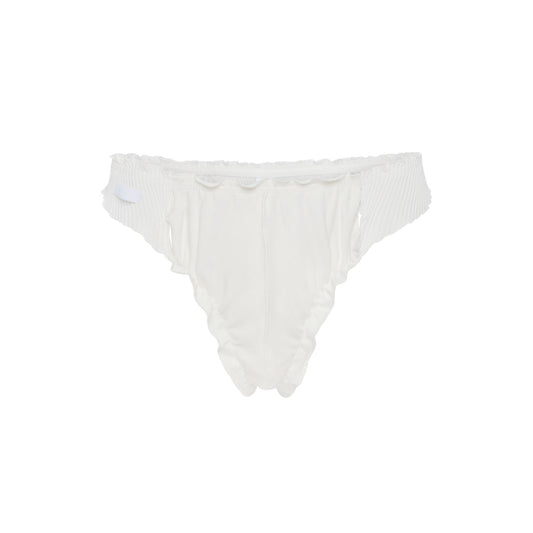 Iconic Wavy Thong in White